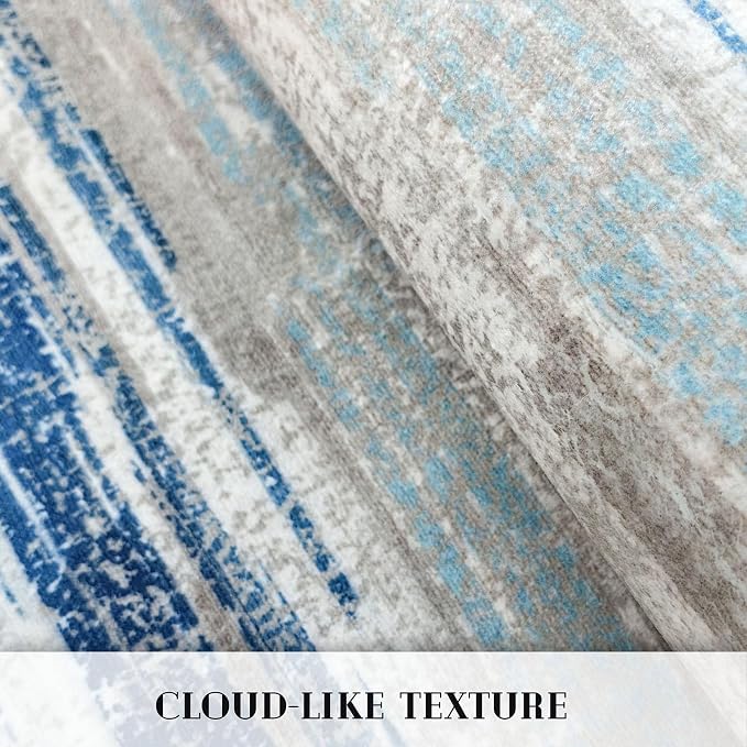 Modern Abstract Runner Rug 3x10 - Image 8