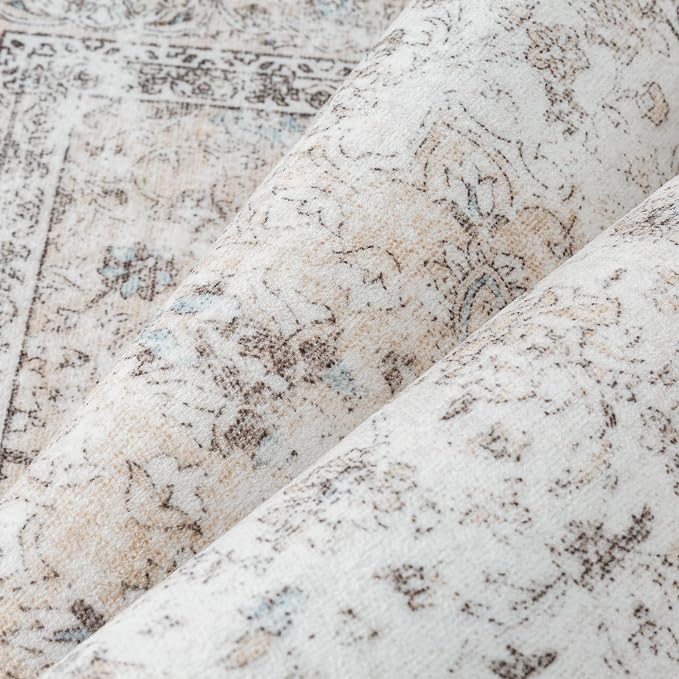 3x8 Washable Vintage Runner Rug - Image 7