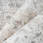 3x4 Washable Vintage Area Rug for Living Room Bedroom Beige Grey Soft - Image 7