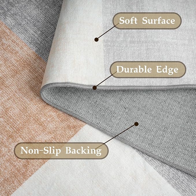 HOMFINE Washable Modern Area Rug - Image 3