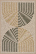 Lahome Rainbow Easy Jute Rug, 2x3 Entryway Rug Indoor Outdoor Front Door Mat - Image 7
