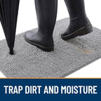 OLANLY Dog Door Mat for Muddy Paws 59x24, Absorbs Moisture and Dirt, Absorbent - Image 2