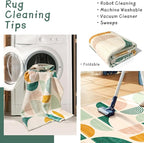 MUJOO Green Washable Rugs 9x12, Boho Area Rugs - Image 4