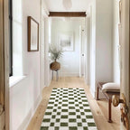 EVERGRACE Checkered Plaid Area Rug 2x6, Soft Christmas Faux Wool Rugs Washable by EverGrace