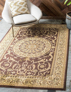 Unique Loom Versailles Collection Traditional Classic Medallion Floral Motif - Image 10