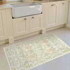Sage Green Soft Bedside Non Slip Washable Rugs, 2x3 Farmhouse Small Rug - Image 4