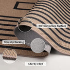Tangsoo Easy Jute Rug 2x6 Washable Runner Rug - Image 7