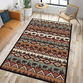 Rustic Cabin Wildlife Area Rug 3x5 Washable Bedroom Rug, Bear Moose Deer Country by KENADVI