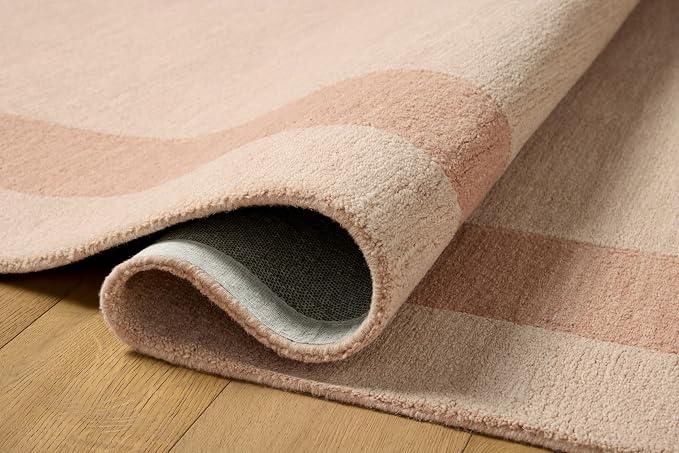 Loloi Leanne Ford Craven Collection CVN-01 Blush/Rose 7'-9" x 9'-9" Area Rug - Image 3
