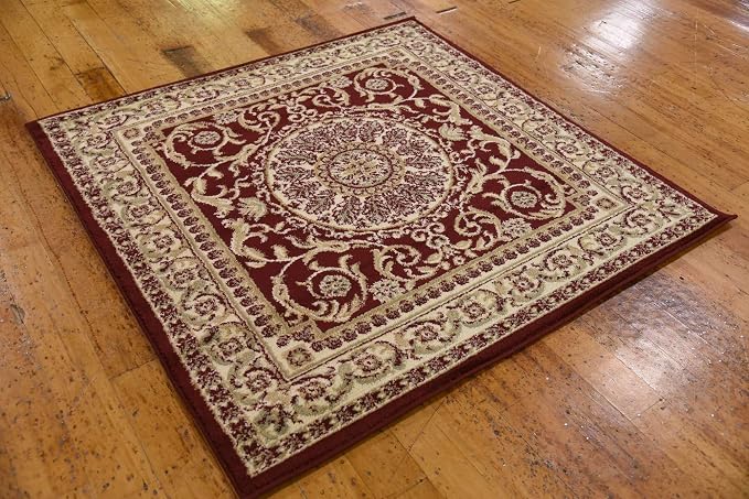 Unique Loom Versailles Collection Traditional Classic Medallion Floral Motif - Image 4