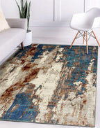 LUXE WEAVERS Lagos Collection Passion 4x5 Abstract Area Rug by LuxeWeavers