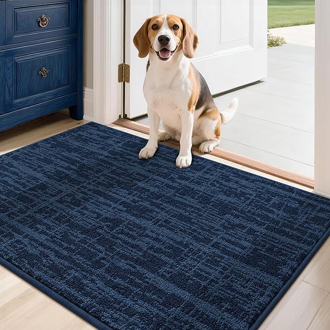COSY HOMEER-Door-Mat Dirt Trapper Entryway Rugs 24"x36" Non Slip Washable by COSYHOMEER