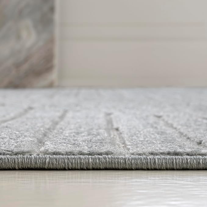 JONATHAN Y Hallie High-Low Curve Light Blue/Cream 8x10 Indoor/Outdoor Area Rug - Image 6