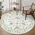 Lahome Insect Washable Round Area Rug, Soft Round Rugs 6ft Ultra-Thin Non-Slip by Lahome