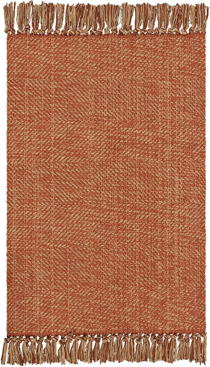 Collive Long Hallway Rug, 2.6' x 7', Washable Indoor Entryway Rug, Terracotta - Image 8