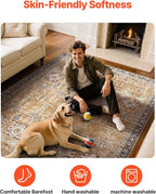 VEVOR 6 x 9 ft Area Rug Large Washable Rug Non-Slip and Tear-Resistant Soft - Image 7