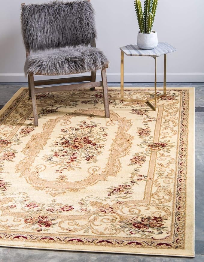 Unique Loom Versailles Collection Traditional Classic Floral Motif Area Rug by UniqueLoom