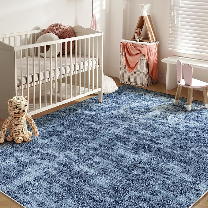 WITSHOCK 6x9 Area Rugs for Living Room: Machine Washable Non Slip Modern - Image 5