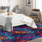 Abstract Rug, 2x3 Rug, Stained Glass Rugs - Image 3