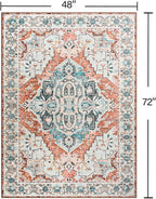 YJ.GWL Area Rugs for Living Room 4x6 Machine Washable Rugs for Bedroom - Image 2