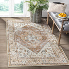 Lahome Boho Washable Living Room Area Rug 3x5 Throw Non-Slip Rugs - Image 9
