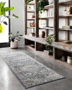 Loloi Teagan Collection TEA-01 Denim/Mist 6'-7" x 9'-2" Area Rug, Soft Neutral - Image 8