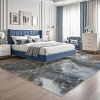 Modern Washable Rug for Living Room: Abstract 9x12 Area Rugs for Bedroom Low - Image 6