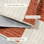 LIVEBOX 8x10 Area Rugs for Living Room, Checkered Non-Slip Washable Rugs - Image 8