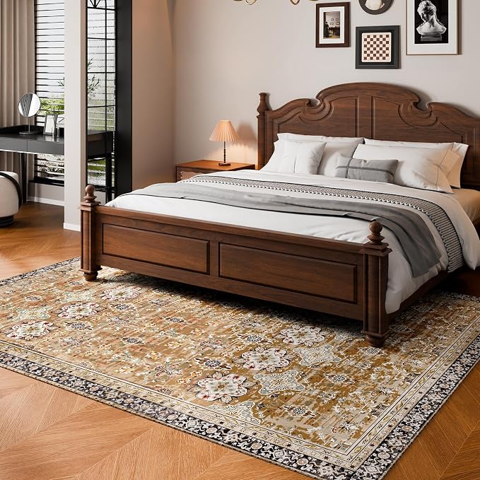 VEVOR 8 x 10 Area Rug, Washable Rug Non-Slip and Tear-Resistant Soft Carpet Pet - Image 8