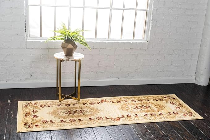 Unique Loom Versailles Collection Traditional Classic Floral Motif Area Rug - Image 3