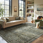 Lahome Green 10x14 Area Rugs for Living Room, Washable Vintage Large Floor Rugs - Image 8