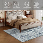 Easy-Going Area Rug 4x6 Washable Boho Rugs - Image 4