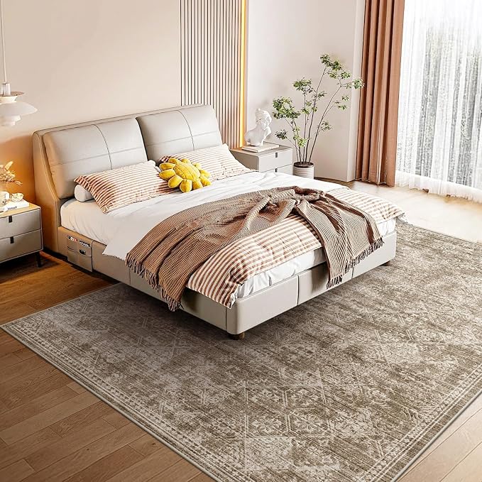 WITSHOCK 5x7 Area Rugs for Living Room: Machine Washable Non Slip Modern - Image 3