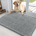 OLANLY Dog Door Mat for Muddy Paws 35x24, Absorbs Moisture and Dirt, Absorbent by OLANLY