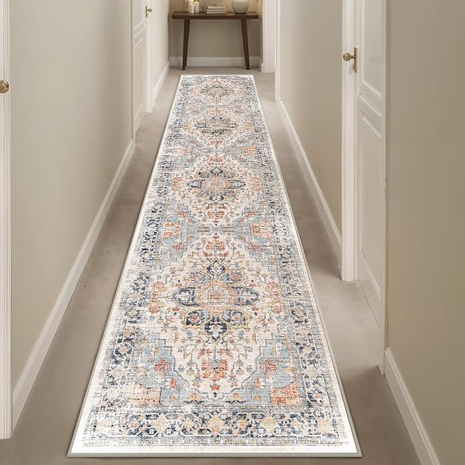 Enkor Runner Rugs for Hallway, 2x10 Washable Soft Non Slip Floor Rugs for - Image 6