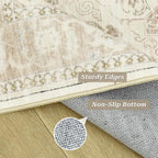 8x10 Area Rugs, Washable Rugs, Large Stain Resistant Beige Area Rug - Image 7