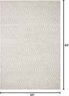 Loloi Kamala Collection KAM-05 Ivory/Grey 5'-3" x 7'-9" Area Rug - Image 2