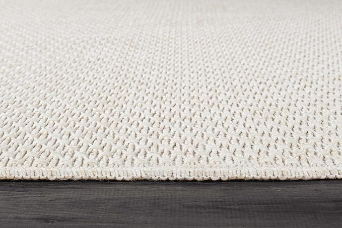 Easy Jute Rugs 2x7 White Color Living Room Indoor Outdoor Runner Rug - Image 6
