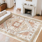 VEVOR 8 x 10 ft Area Rug Large Washable Rug Non-Slip and Tear-Resistant Soft by VEVOR