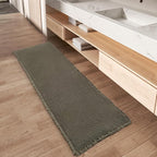 Upgraded Waffle Runner Rug, Super Absorbent Non Slip Bath Mats by AMOAMI