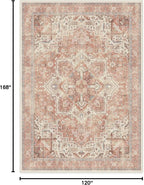RUGGABLE Washable Area Rug – Kamran Rose Pink 10x14, Stain-Resistant, Non-Slip - Image 2
