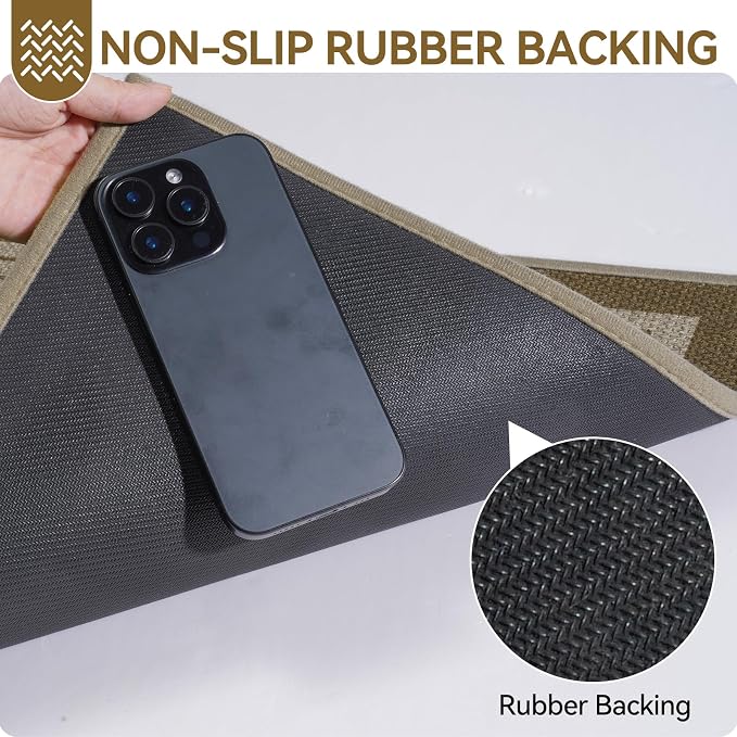 Front Door Mat 24''x35'', Absorbent Muddy Dirt Resist Washable Non Slip - Image 6
