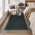 Moynesa Striped Border Easy Jute Outdoor Rug 5x7 Area Rugs - Image 7