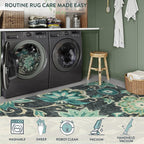 Lahome Floral Area Rug for Living Room - Image 5