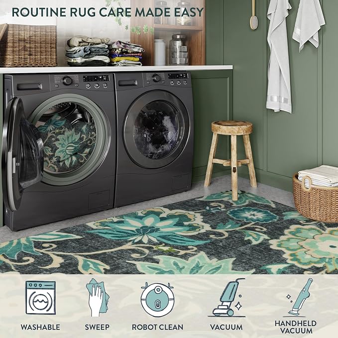 Lahome Floral Area Rug for Living Room - Image 5