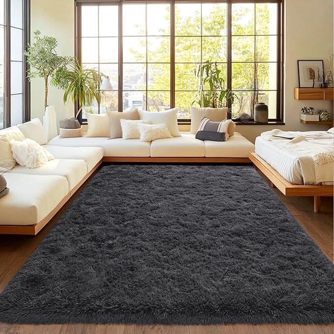 Upgrade Non-Slip Plush Rugs for Living Room, Soft Shaggy Carpets for Living Room - Image 3