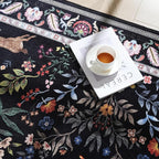 Area Rug 4x6 Rug Washable Rugs Floral Non Slip Low Pile Small Carpet - Image 6