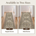 GENIMO 2'6''x8 Runner Rugs for Hallway, Machine Washable Non Slip Vintage Rugs - Image 3