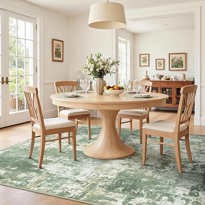 Washable Area Rugs 2'x6' Non-Slip Modern Abstract Soft - Image 9