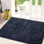 PURRUGS Dirt Trapping Door Mat 34" x 59", Non-Slip Machine Washable Entry Rug by PURRUGS